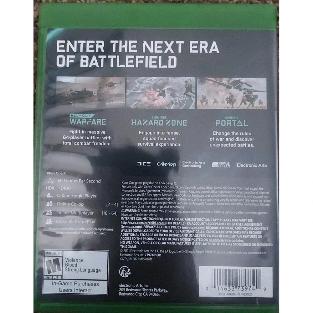 Battlefield 2042 - Microsoft Xbox One No Manual‎